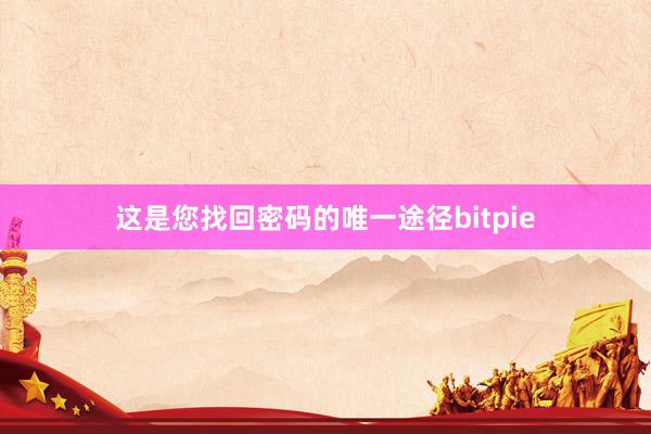 这是您找回密码的唯一途径bitpie