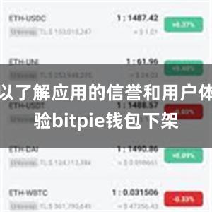 以了解应用的信誉和用户体验bitpie钱包下架