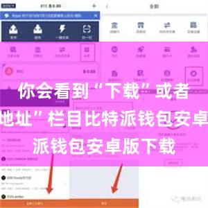 你会看到“下载”或者“下载地址”栏目比特派钱包安卓版下载