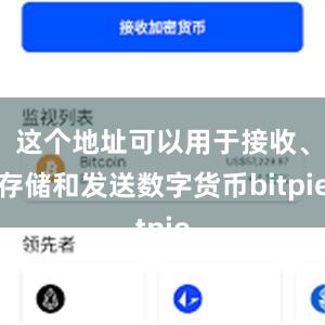 这个地址可以用于接收、存储和发送数字货币bitpie